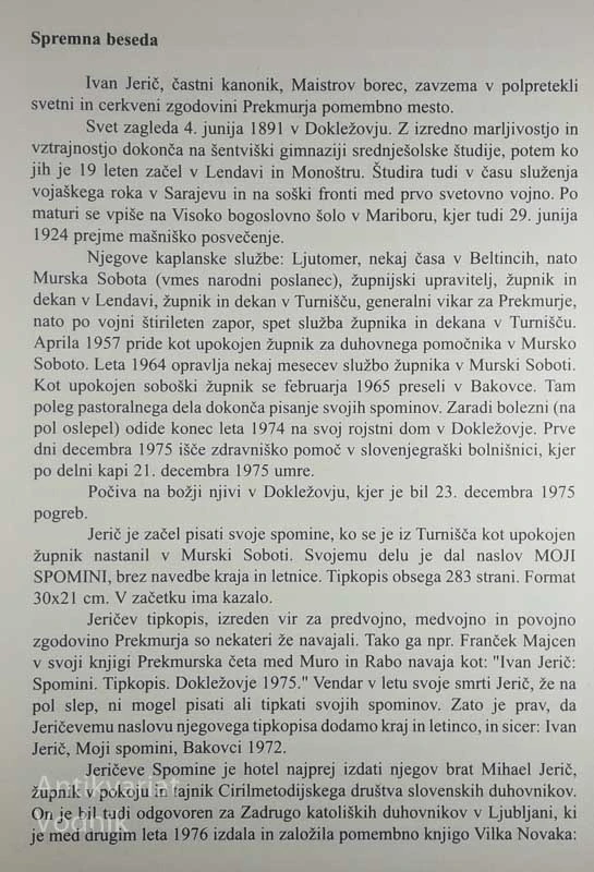 MOJI SPOMINI, Ivan Jerič