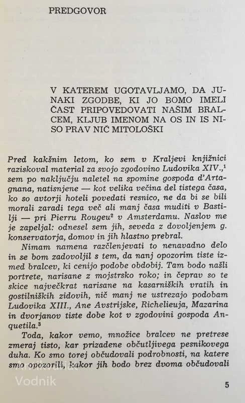 TRIJE MUŠKETIRJI, I. in II. del, Alexandre Dumas