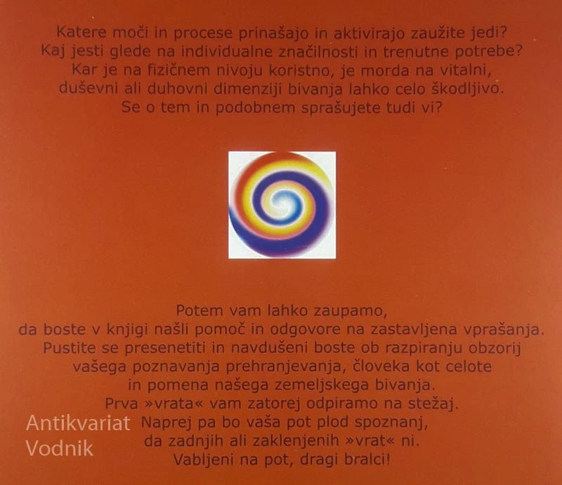 PREHRANJEVANJE TELESA, DUŠE IN DUHA, Franc Božjak