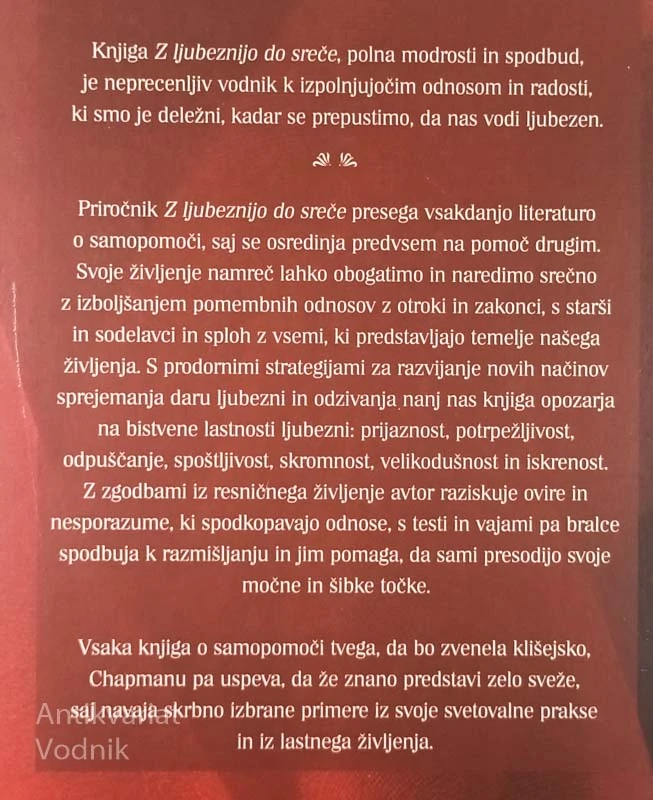 Z LJUBEZNIJO DO SREČE, Gary Chapman
