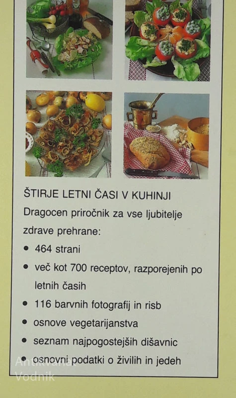 ŠTIRJE LETNI ČASI V KUHINJI Z OSNOVAMI VEGETERIJANSTVA, Neva Miklavčič Predan