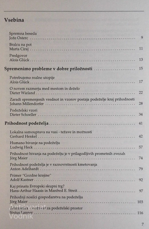 PODEŽELJE VRT PRIHODNOSTI – NOVE MOŽNOSTI, A. Gluck H. Magel