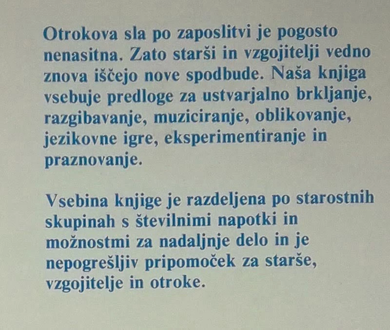 OTROKOVE USTVARJALNE IGRE