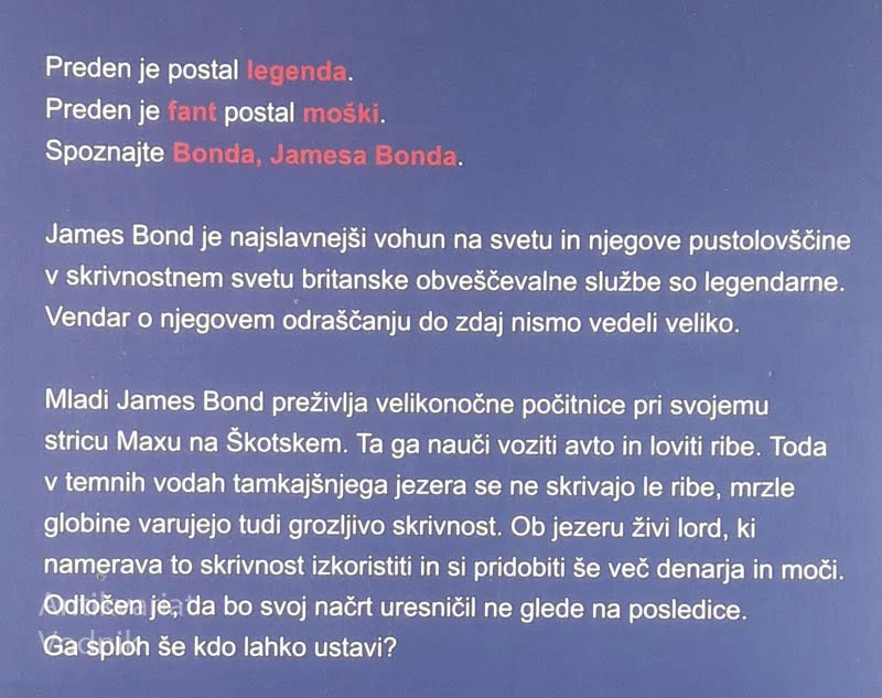 SREBRNA PLAVUT; IME MI JE BOND, JAMES BOND, Charlie Higson