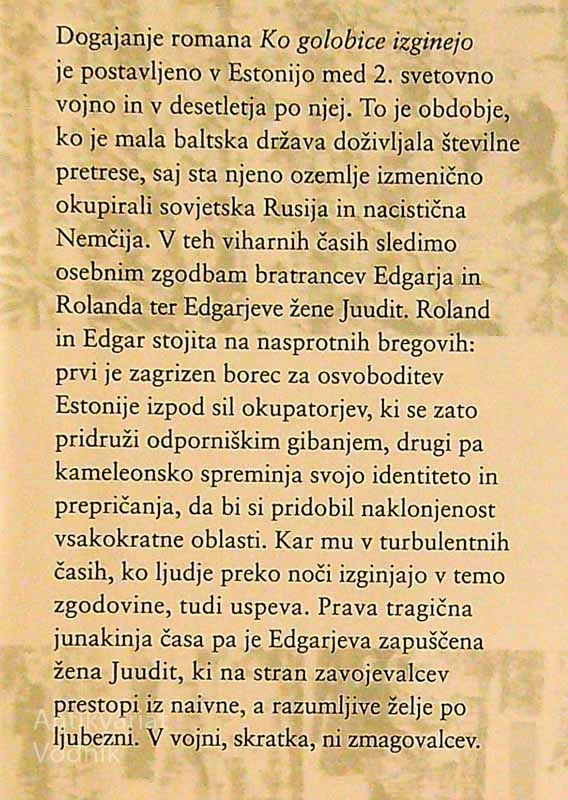 KO GOLOBICE IZGINEJO, Sofi Oksanen