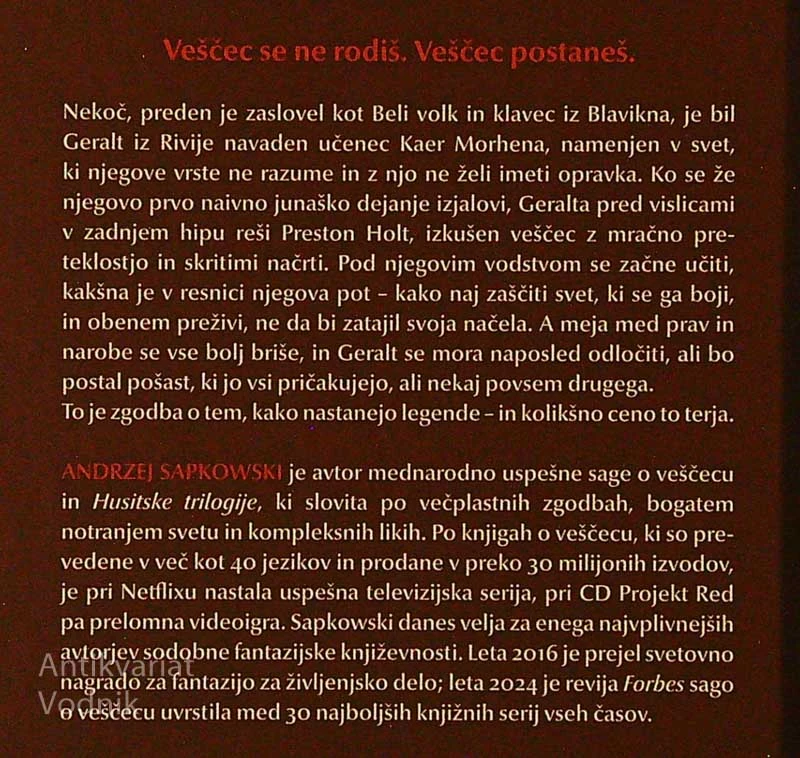 VEŠČEC; RAZPOTJE KROKARJEV, Andrzej Sapkowski