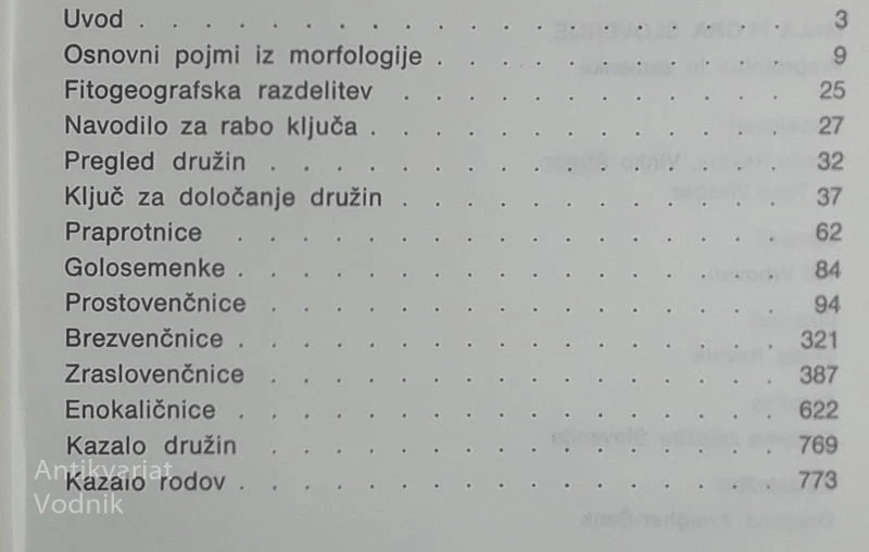 MALA FLORA SLOVENIJE; PRAPROTNICE IN SEMENKE, Andrej Martinčič in Franc Sušnik