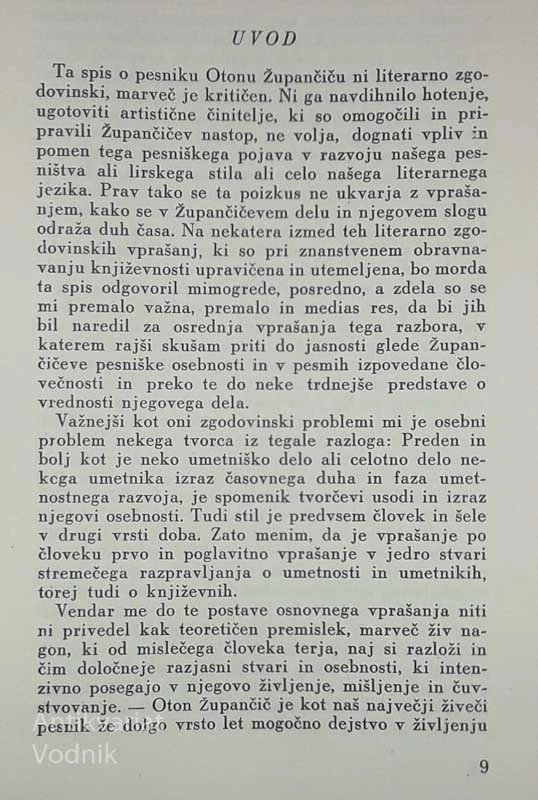 OTON ZUPANČIČ, Josip Vidmar