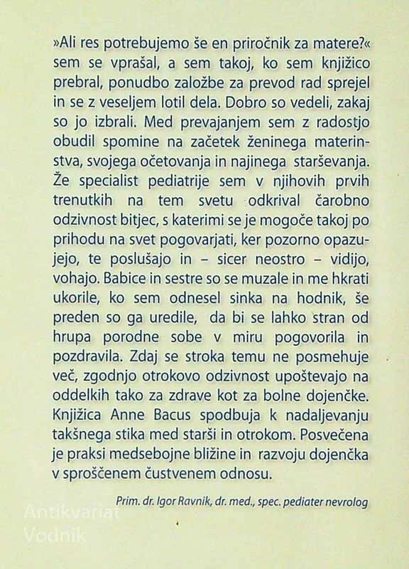 MOJ PRVI DOJEČEK, Anne Bacus