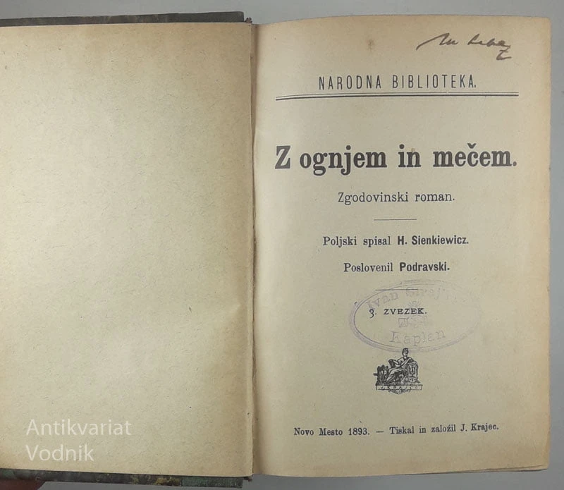 Z OGNJEM IN MEČEM 3-4, H. Sienkiewicz