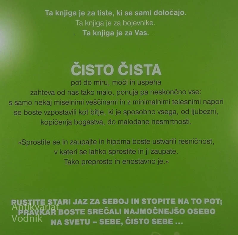 ČISTO ČISTA; POT DO MIRU, MOČI IN USPEHA, Stephen Russell