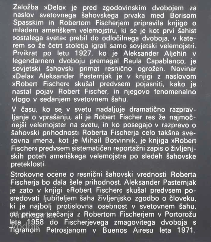 ROBERT FISCHER, Aleksander Pasternjak
