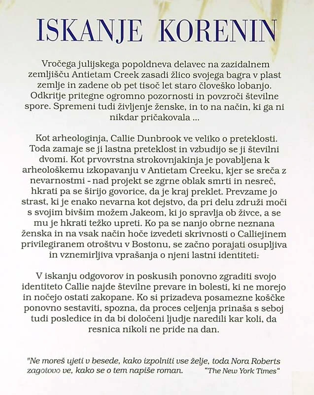 ISKANJE KORENIN, Nora Roberts