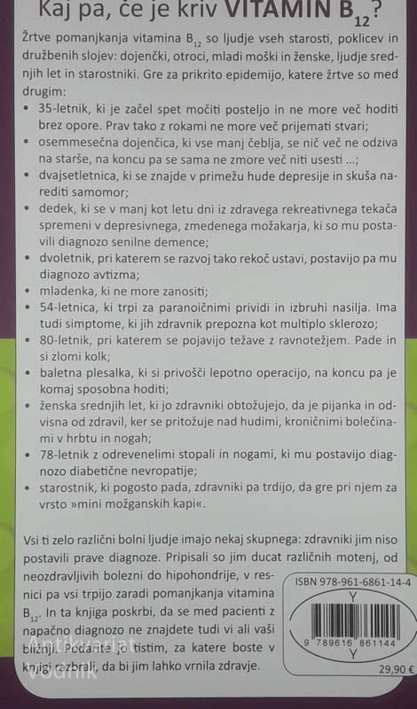KAJ PA, ČE JE KRIV VITAMIN B12?, Sally Pacholok in dr. Jeffrey Stuart