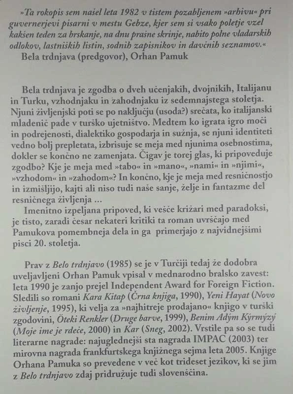 BELA TRDNJAVA, Orhan Pamuk