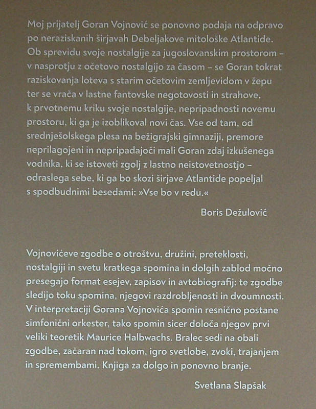 ZBIRALEC STRAHOV, Goran Vojnović (posvetilo avtorja)