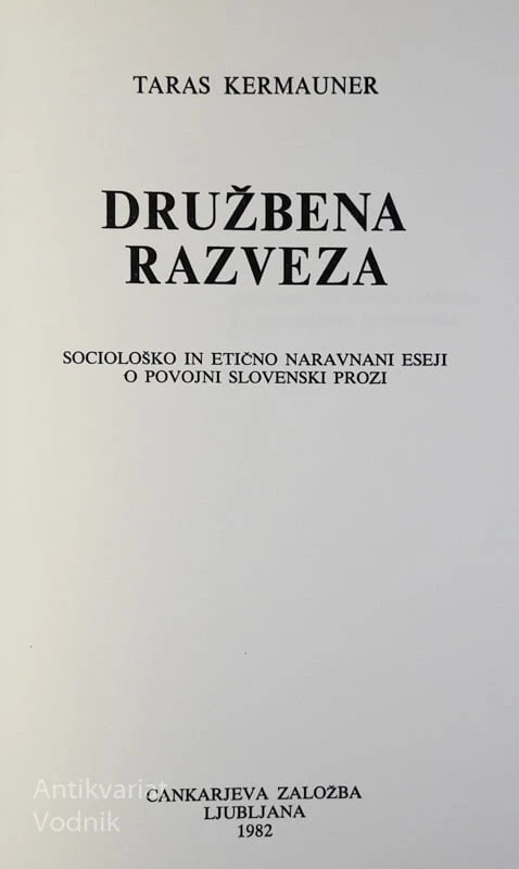 DRUŽBENA RAZVEZA, Taras Kermauner
