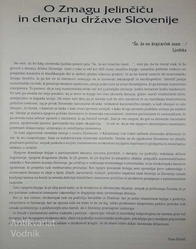 SLOVENSKI TOLAR, Zmago Jelinčič