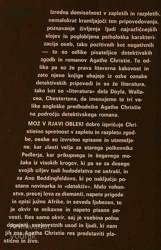 MOŽ V RJAVI OBLEKI, Agatha Christie