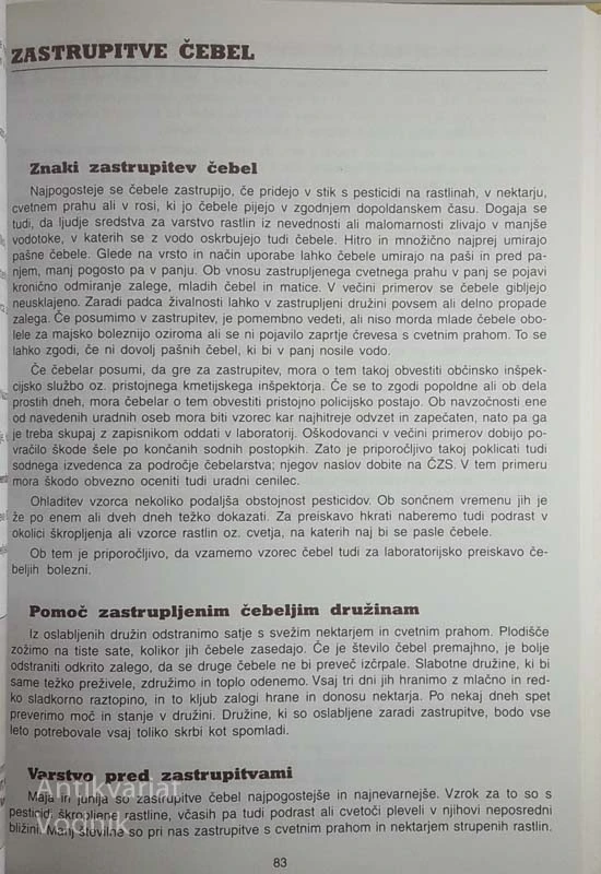 ČEBELARSKI PRIROČNIK ČEBELARSKE ZVEZE SLOVENIJE