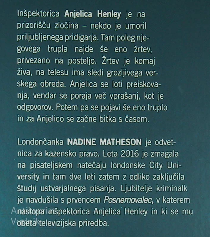 MUČILNICA, Nadine Matheson