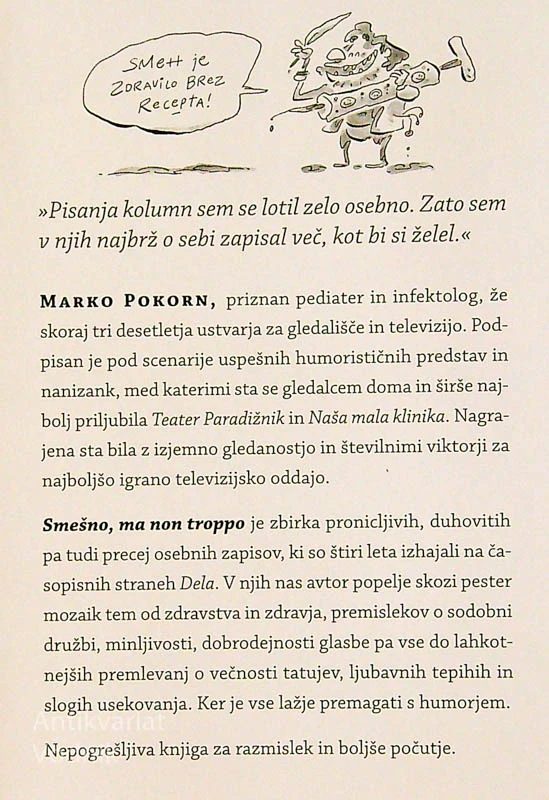 SMEŠNO, MA NON TROPPO, Marko Pokorn