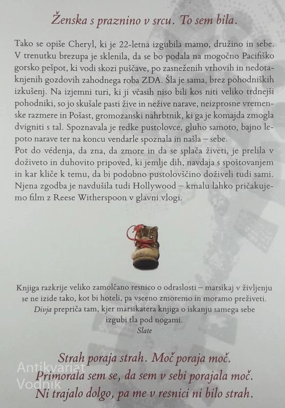 DIVJA; IZGUBLJENA IN NAJDENA NA PEŠPOTI ŽIVLJENJA, Cheryl Strayed