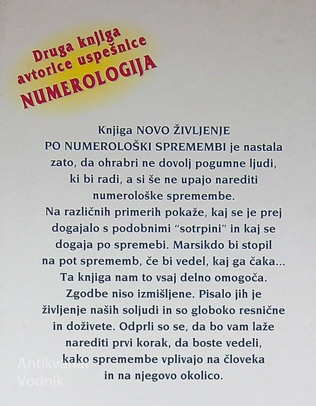 NOVO ŽIVLJENJE PO NUMEROLOŠKI SPREMEMBI, Naca Jermanj