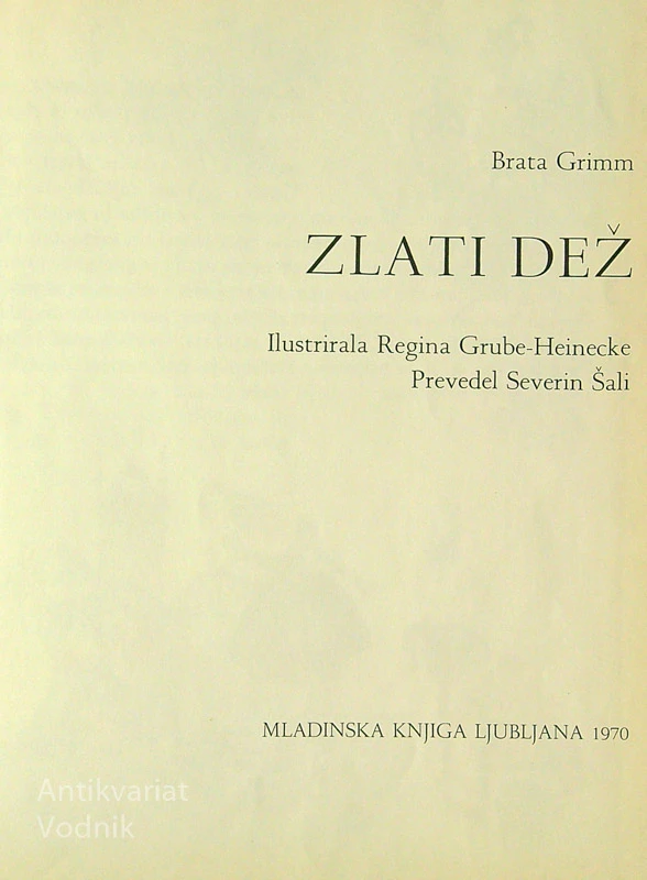 ZLATI DEŽ, brata Grimm