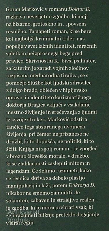 DOKTOR D., Goran Marković