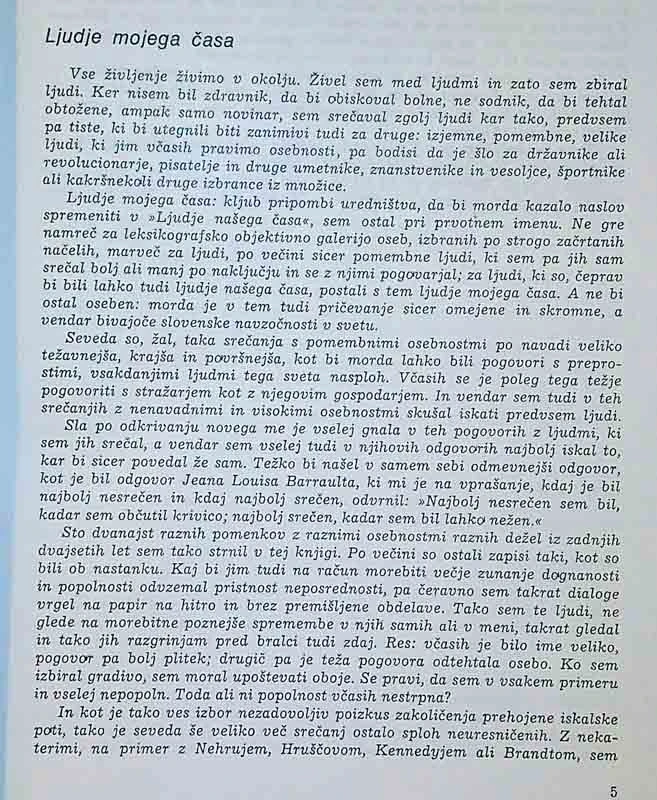 LJUDJE MOJEGA ČASA, Bogdan Pogačnik