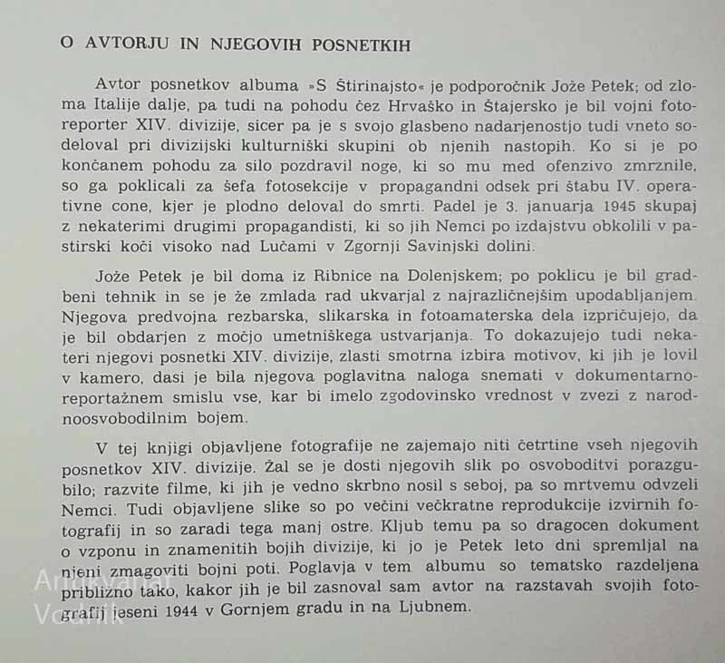 S ŠTIRINAJSTO DIVIZIJO, Jože Petek in Stane Škrabar-Braškar