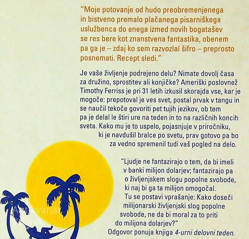 4-URNI DELOVNI TEDEN, Timothy Ferriss