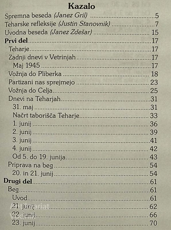 SPOMINI NA TEŽKE DNI; BEG IZ TEHARSKEGA TABORIŠČA, Janez Zdešar