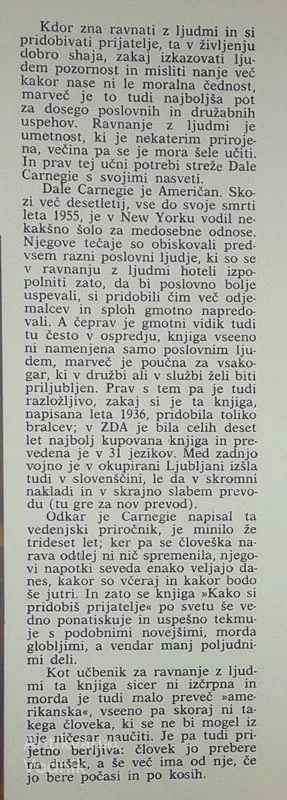 KAKO SI PRIDOBIŠ PRIJATELJE, Dale Carnegie