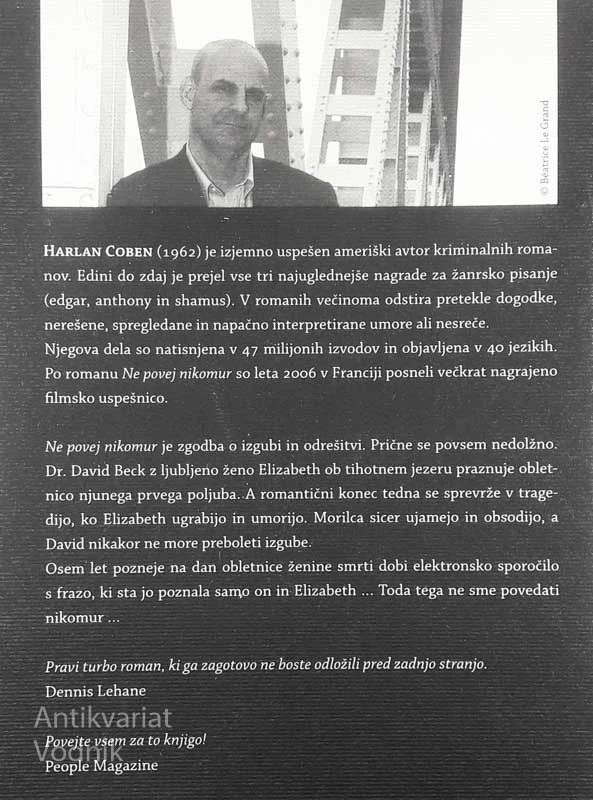 NE POVEJ NIKOMUR, Harlan Coben