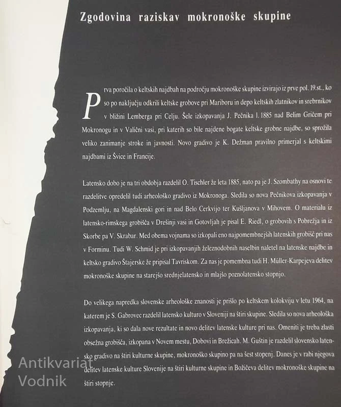 KELTI NA CELJSKEM, Arheološka razstava Pokrajinskega muzeja Celje