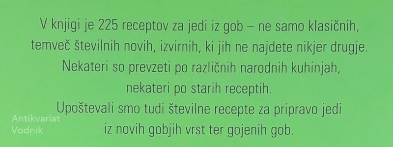 GOBE V KULINARIKI, Marinka Pečjak