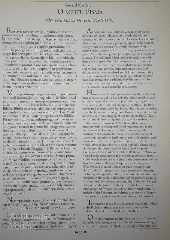 BIBLIJE NA SLOVENSKEM, več avtorjev