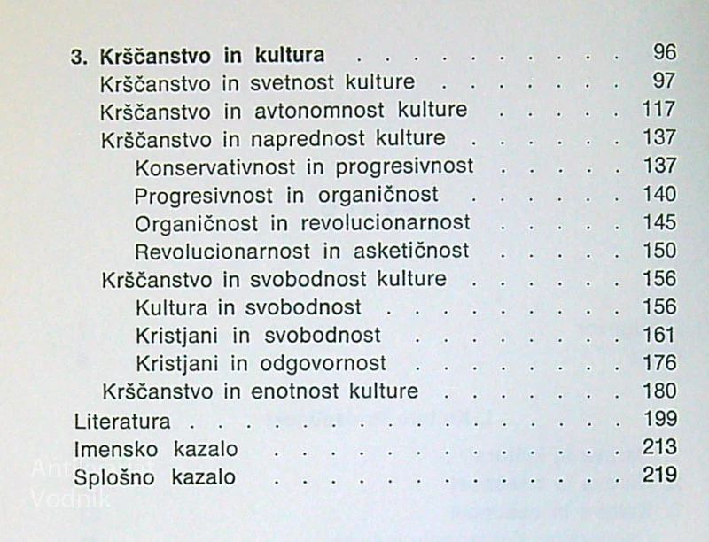 KRŠČANSTVO IN KULTURA, Anton Trstenjak