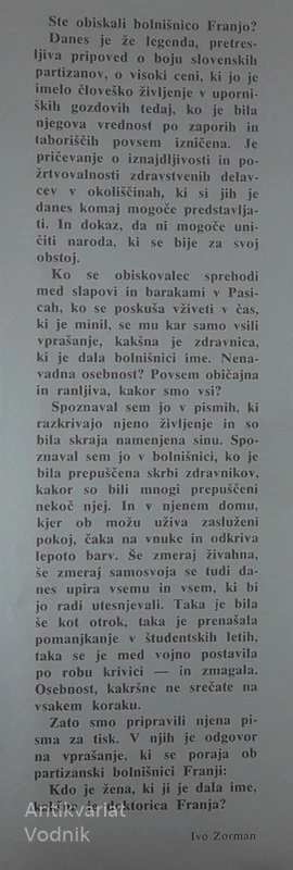 NI NESKONČNIH POTI; PISMA SINU; Dr. Franja Bojc-Bidovec