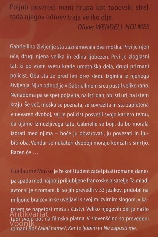 KAJ BI BREZ TEBE?, Guillaume Musso