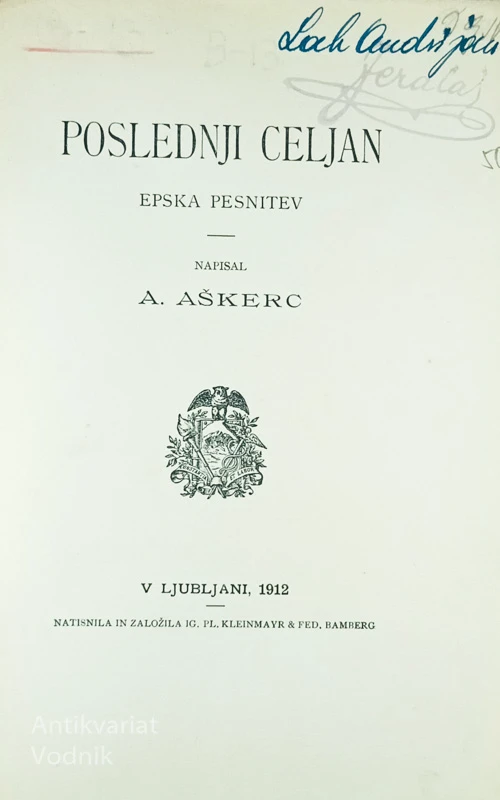 POSLEDNJI CELJAN, A. Aškerc