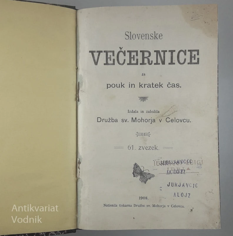 SLOVENSKE VEČERNICE ZA POUK IN KRATEK ČAS (55. zvezek)