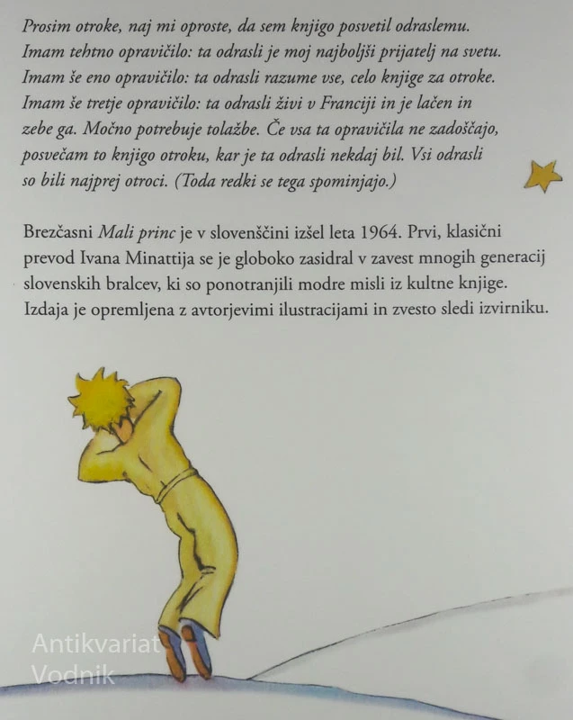 MALI PRINC, Antoine de Saint-Exupery
