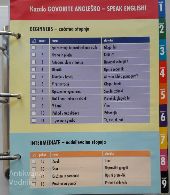 Komplet za učenje: Govorite angleško – Speak English