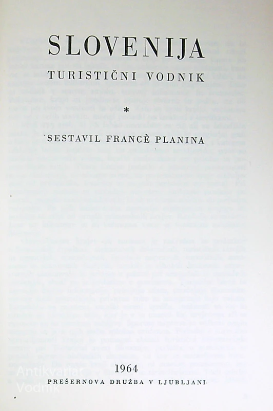 SLOVENIJA TURISTIČNI VODNIK