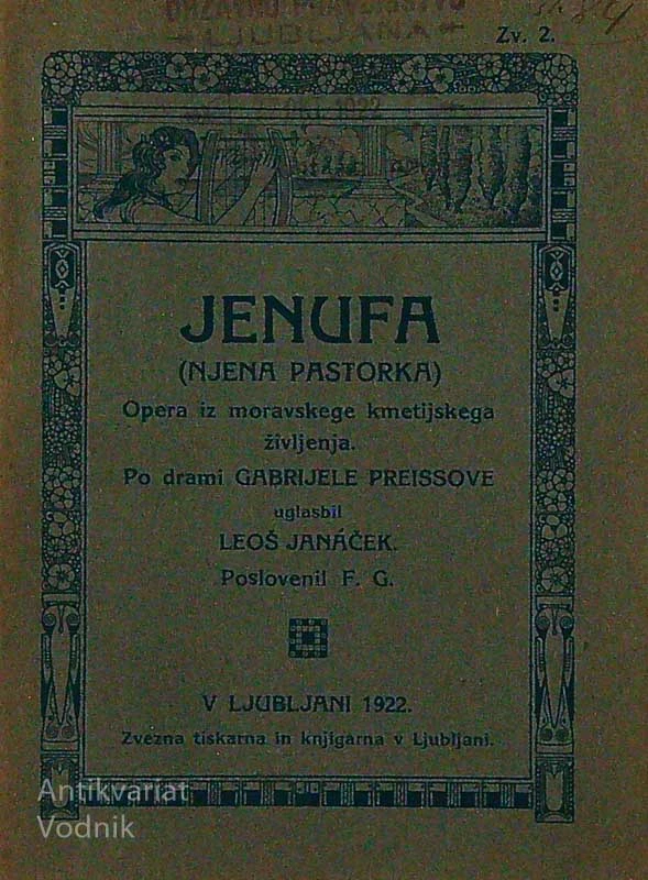 JENUFA (NJENA PASTORKA), Gabrijela Preissova