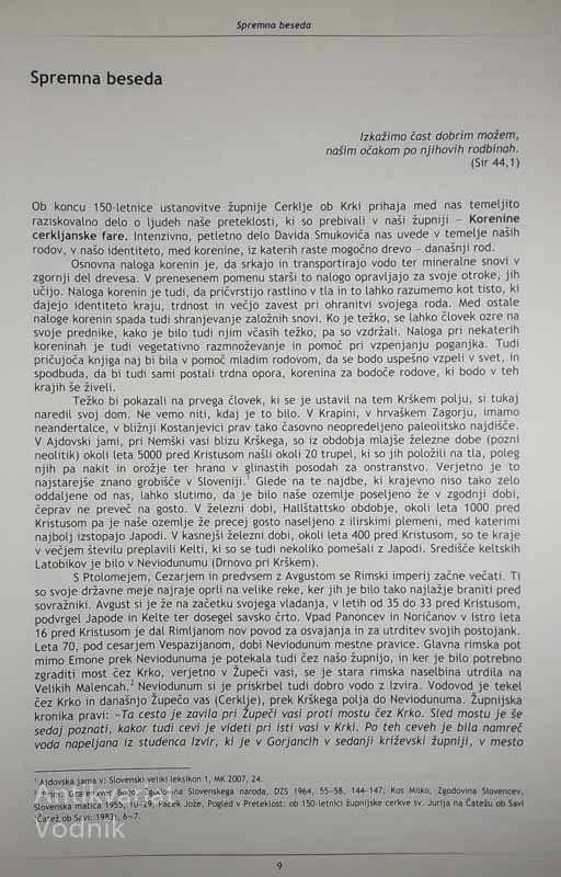 KORENINE CERKLJANSKE FARE, David Smukovič