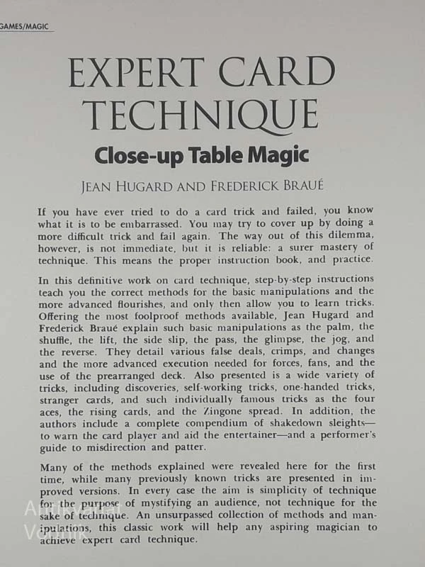 EXPERT CARD TECHNIQUE, Jean Hugard